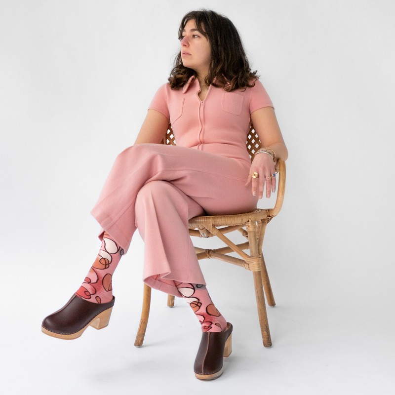 Bonne Maison Mi-Bas Hilma Rose Pêche