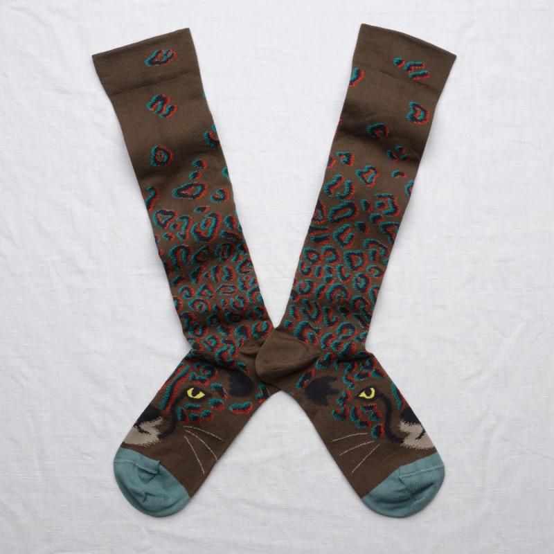 bonne maison Mi-Bas Léopard Kaki