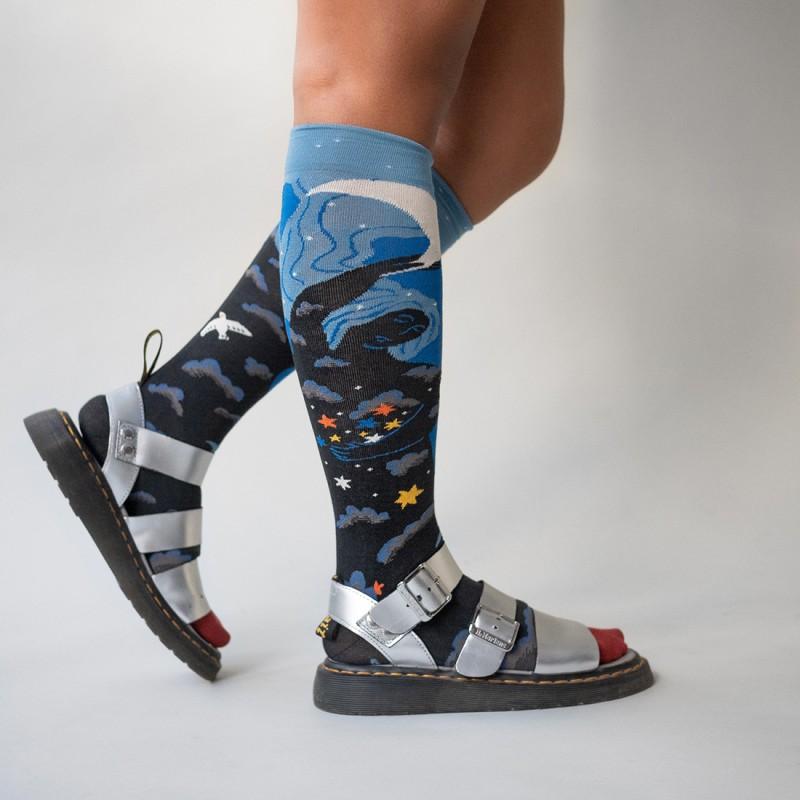 Bonne Maison Mi-bas Lune Cobalt