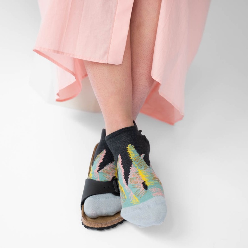 Bonne Maison Socquettes Aloès Faux Noir