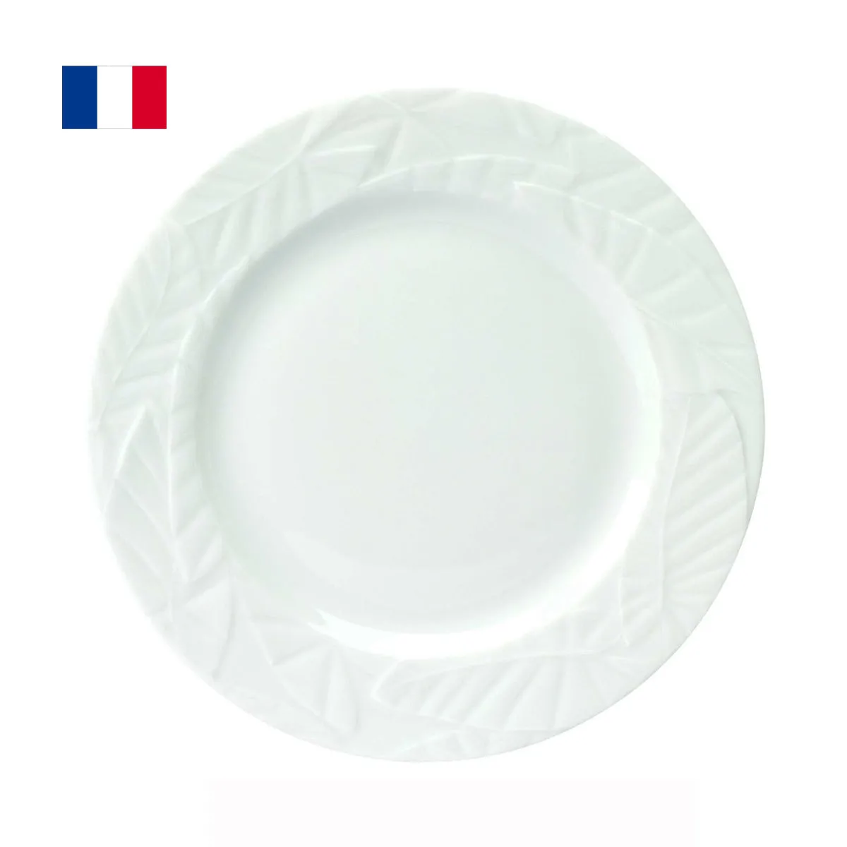 bruno evrard Assiette à dessert AUNAY porcelaine française 22cm