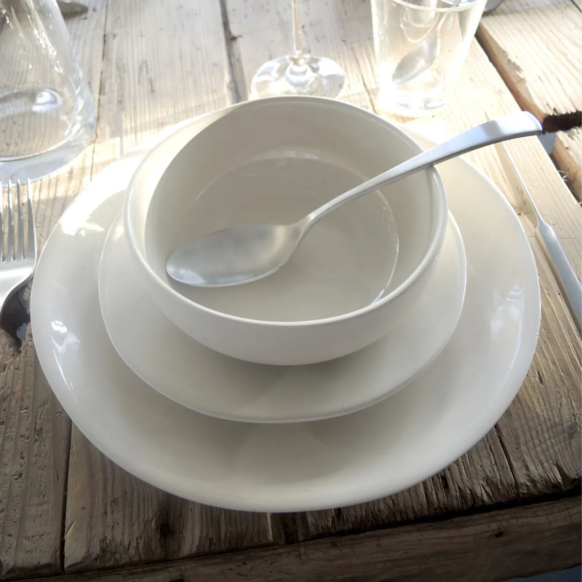 Bruno Evrard Assiette à Dessert Contemporaine En Faïence - Couleur Ivoire - TERANA