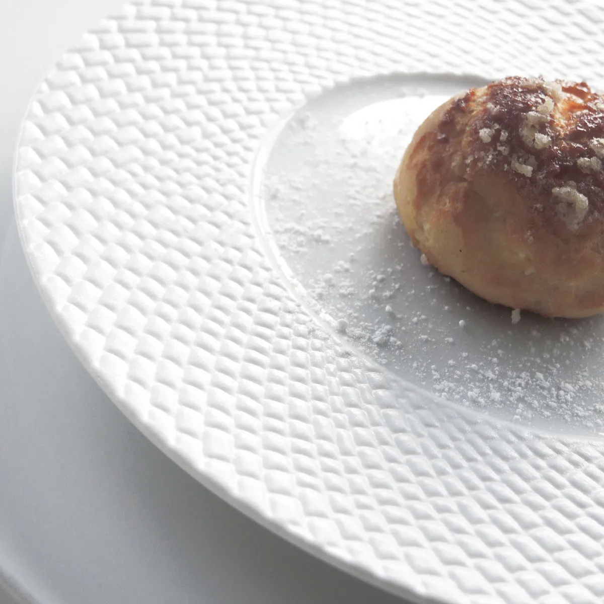 Bruno Evrard Assiette à Dessert Design - Décor Mat Et Brillant