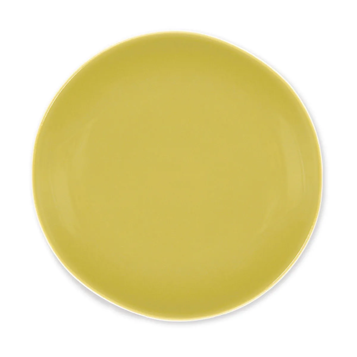 bruno evrard Assiette à Dessert en Faïence - Couleur Vert Anis - Vaisselle Tendance