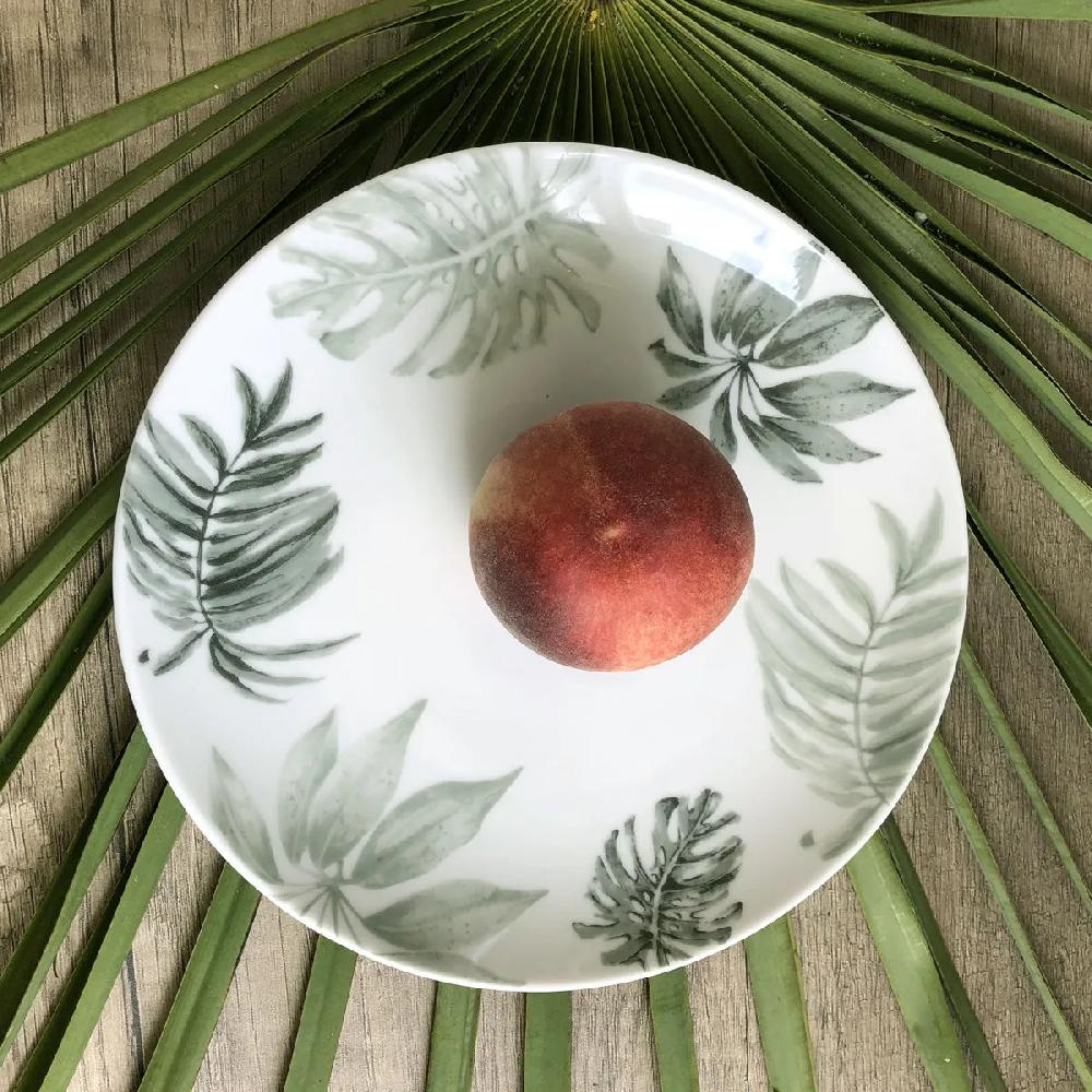 Bruno Evrard Assiette à Dessert Exotique En Porcelaine - BELEM