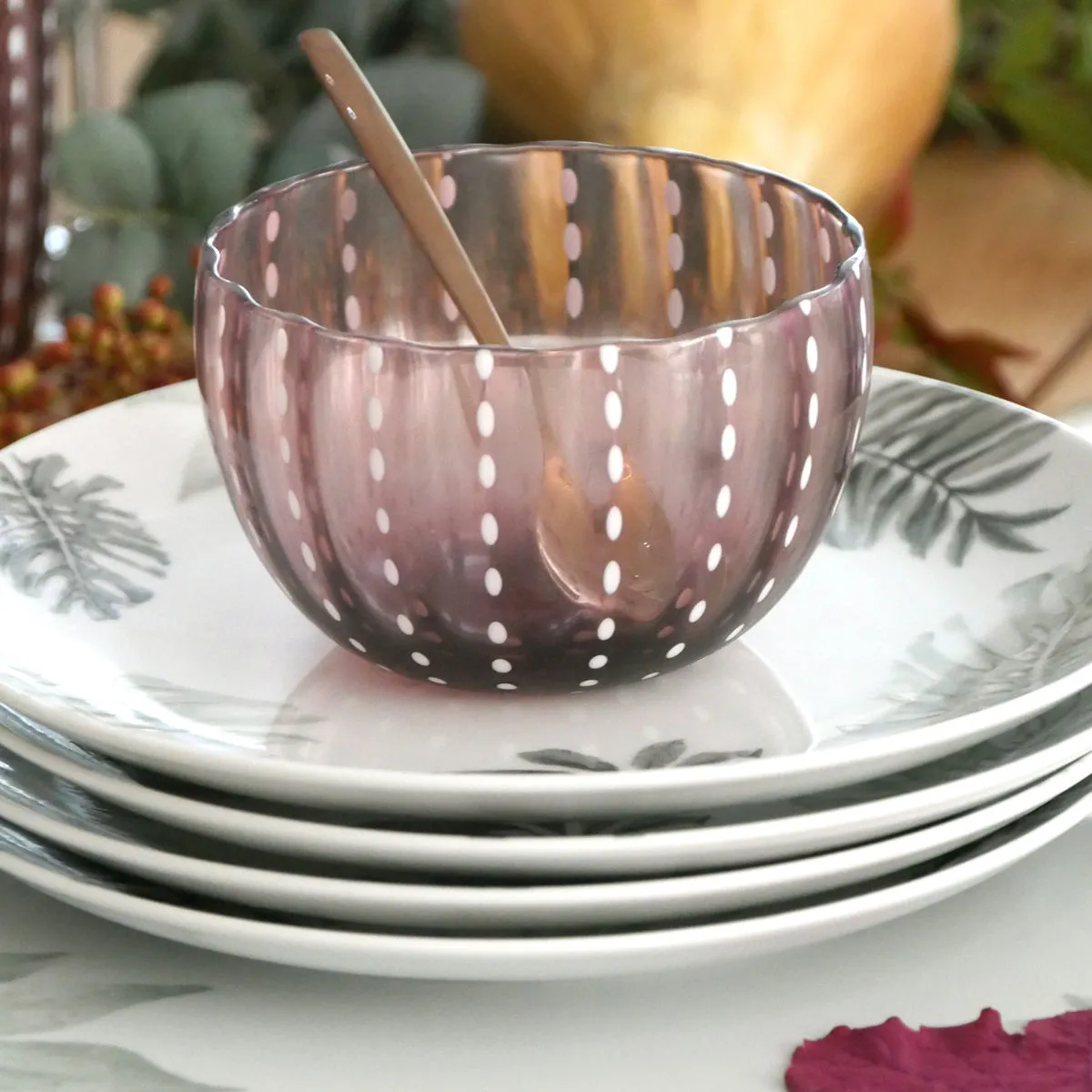 Bruno Evrard Assiette à Dessert Exotique En Porcelaine - BELEM