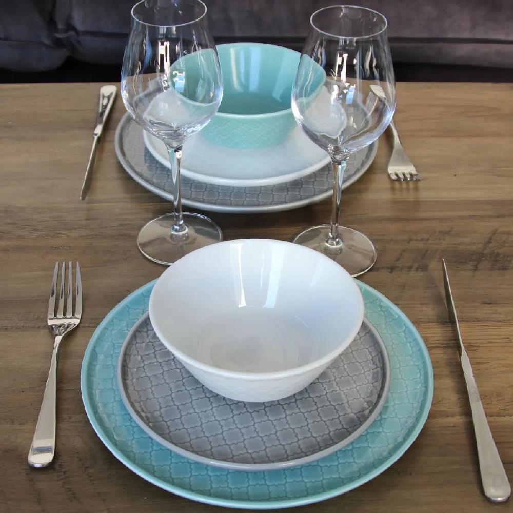 Bruno Evrard Assiette à Dessert Grise MOUNIA En Porcelaine 20cm