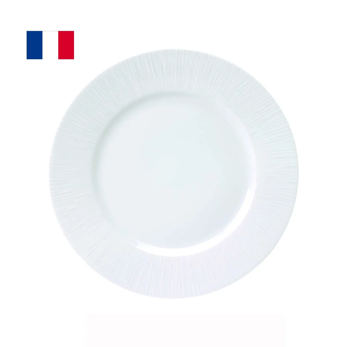 bruno evrard Assiette à dessert ROUVRAY porcelaine française 22cm
