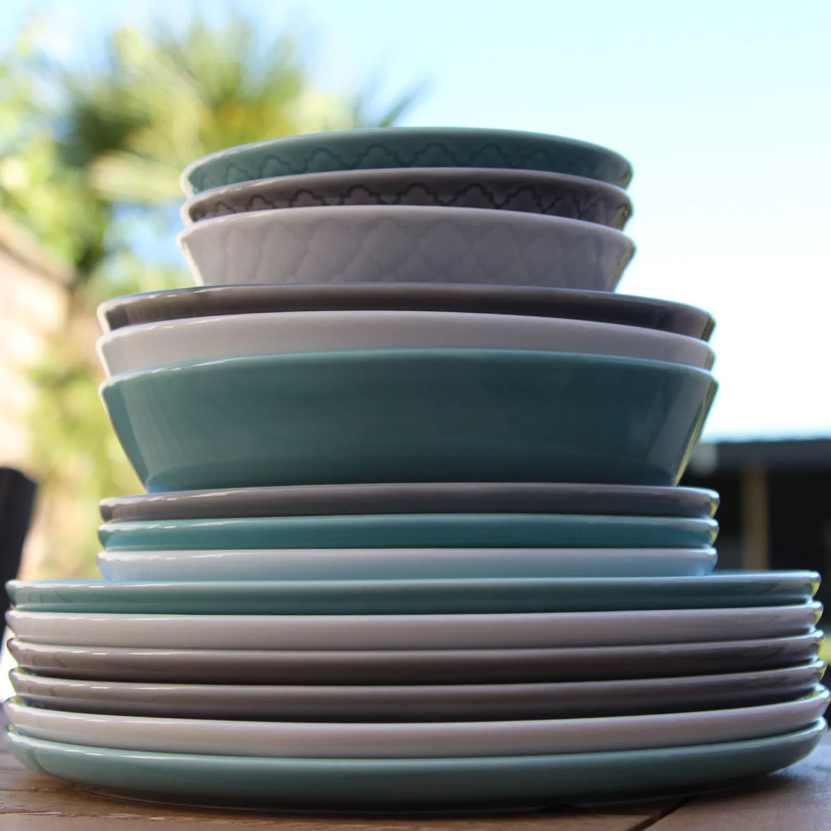 Bruno Evrard Assiette à Dessert Vert Amande MOUNIA Porcelaine 20cm