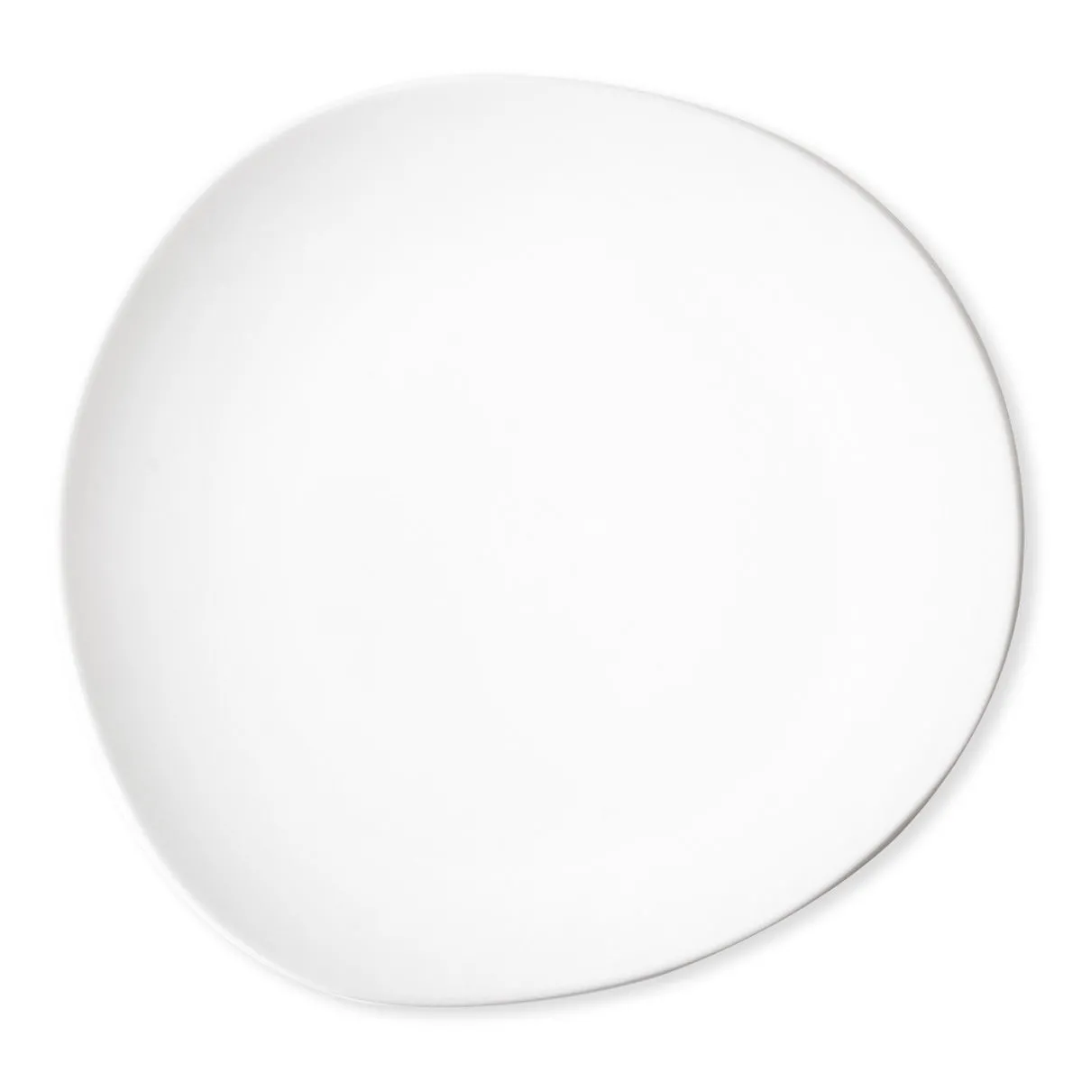 bruno evrard Assiette Blanche à forme Originale - 27cm - Vaisselle Chic et Tendance