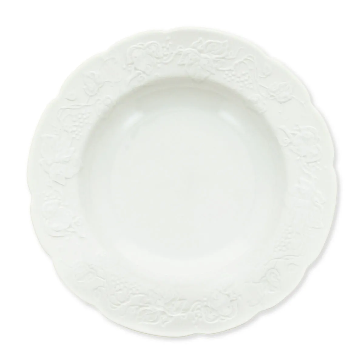 bruno evrard Assiette creuse baroque motifs fruits - 22cm - MARITZA