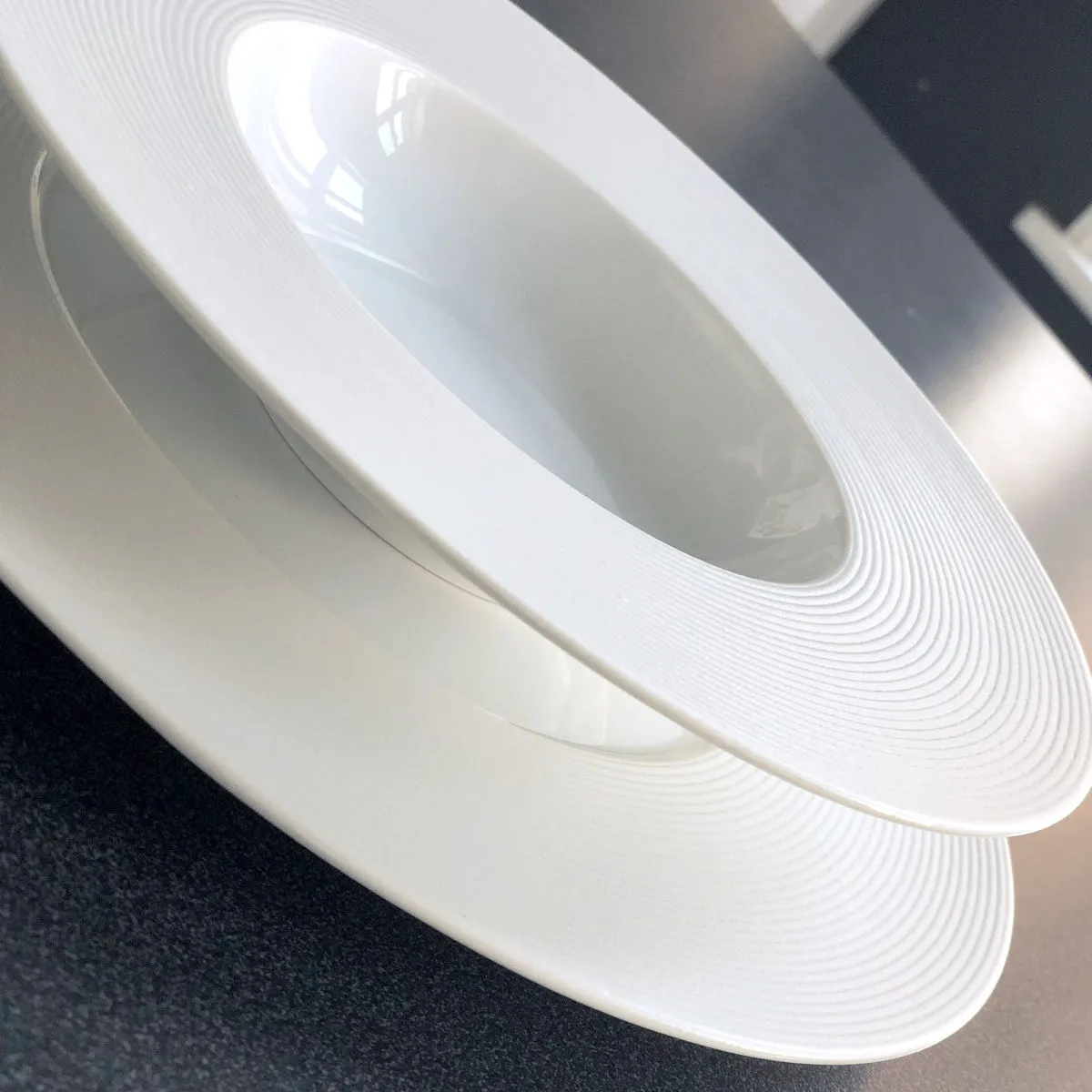 Bruno Evrard Assiette Creuse Blanche En Porcelaine 23cm - SOLARA