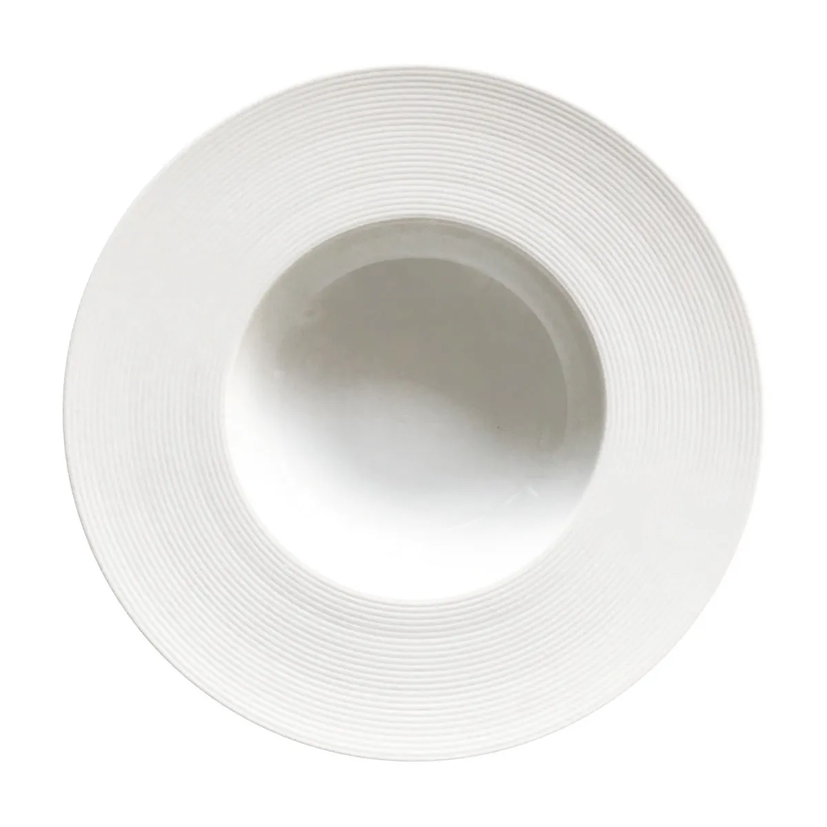 bruno evrard Assiette creuse blanche en porcelaine 23cm - SOLARA