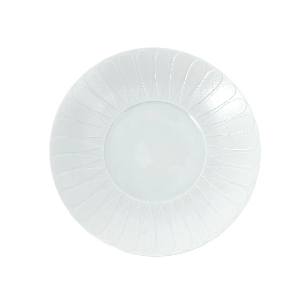 bruno evrard Assiette creuse blanche LATICA en porcelaine 20cm