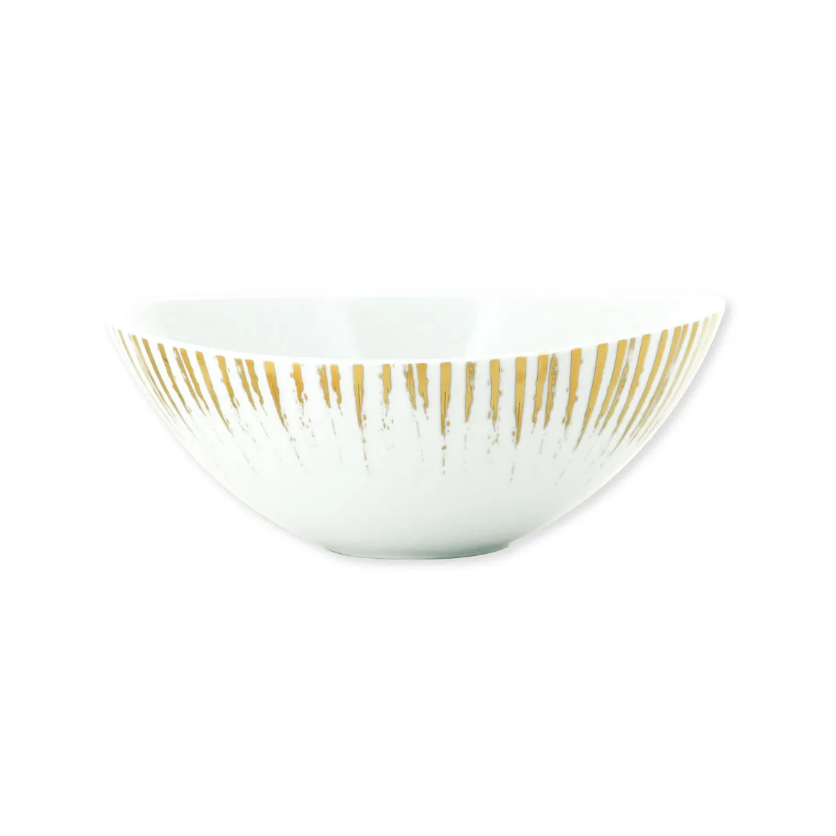 bruno evrard Assiette creuse dorée porcelaine 17cm - Vaisselle Chic