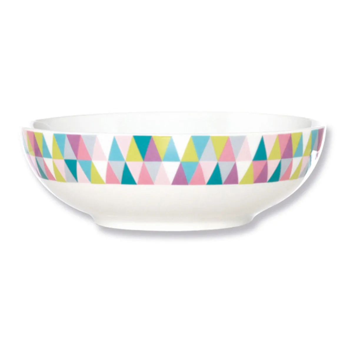 bruno evrard Assiette Creuse Motif Triangle - 18cm - Vaisselle Design et Graphique