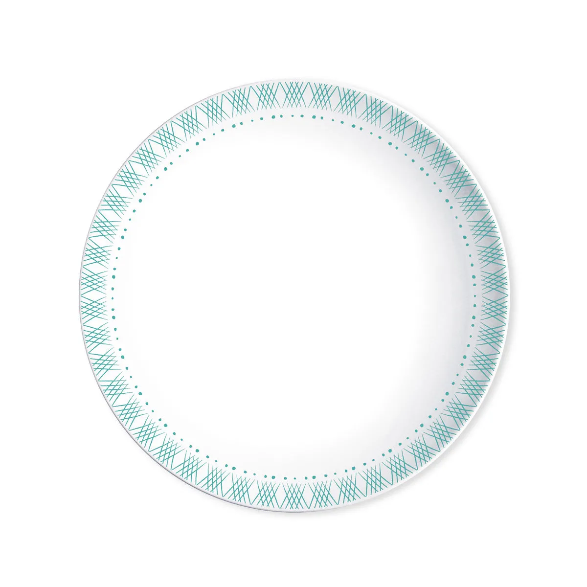 bruno evrard Assiette creuse porcelaine bleu canard 19cm - SOLNA