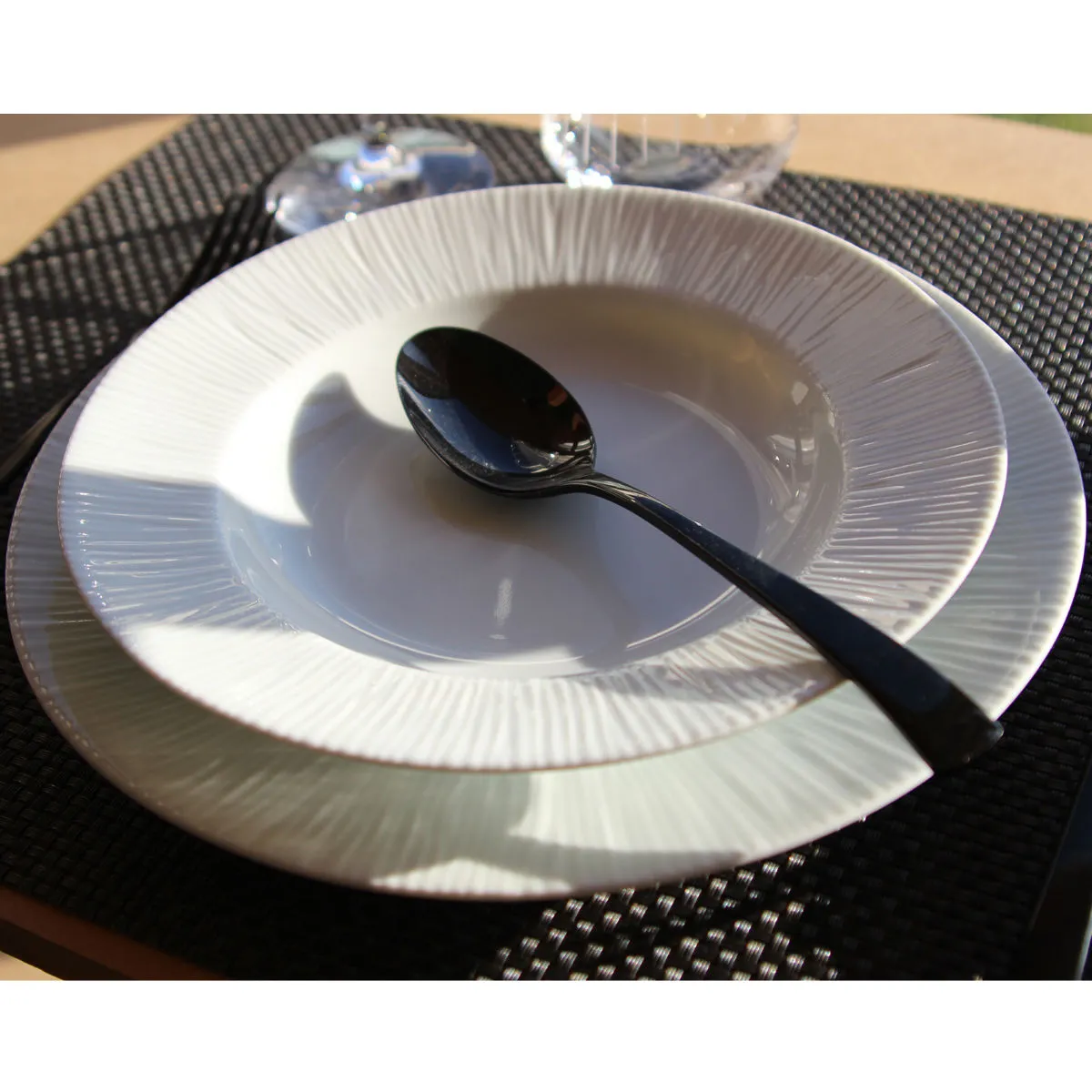 Bruno Evrard Assiette Creuse ROUVRAY Porcelaine Française 23 5cm