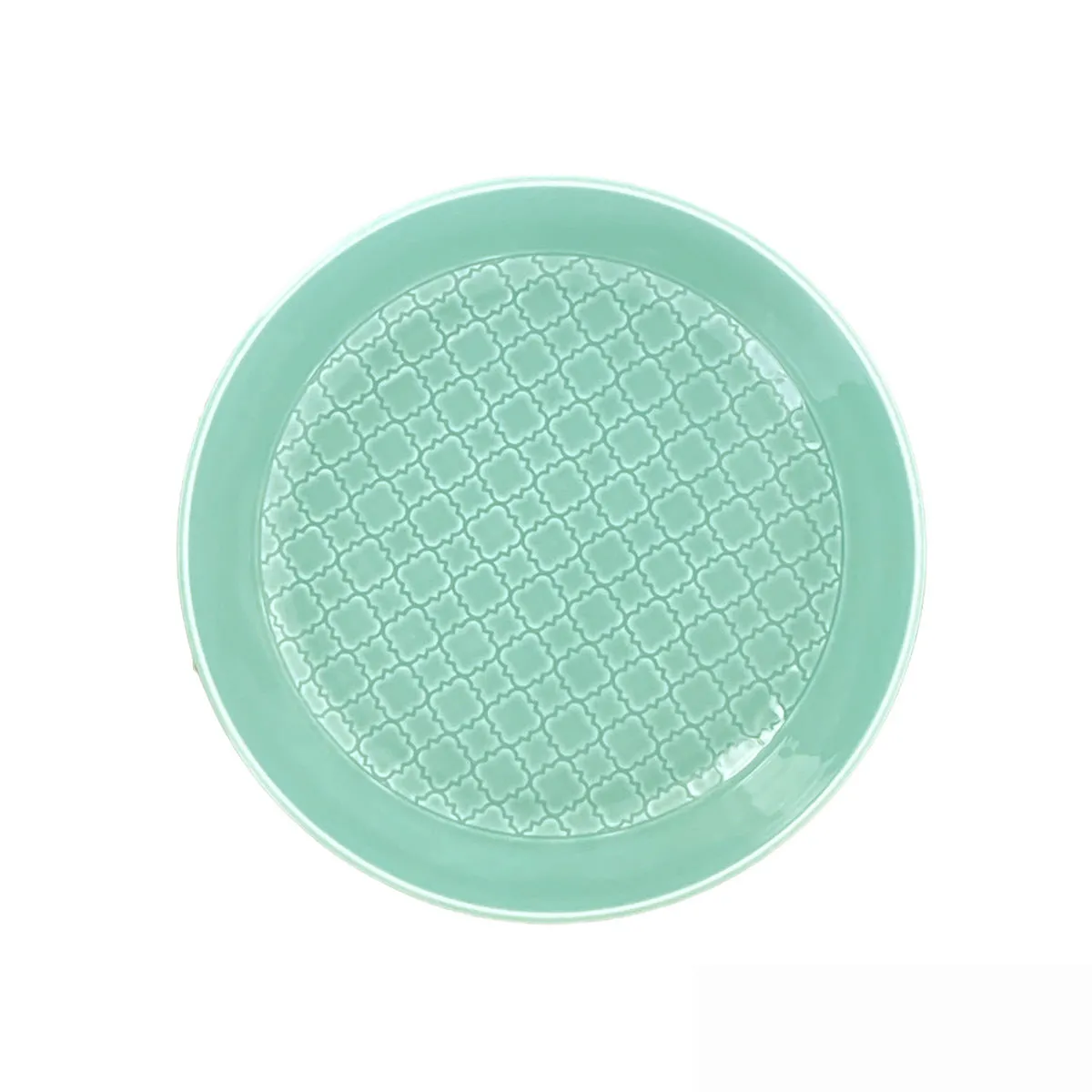 bruno evrard Assiette creuse vert amande MOUNIA en porcelaine 20cm