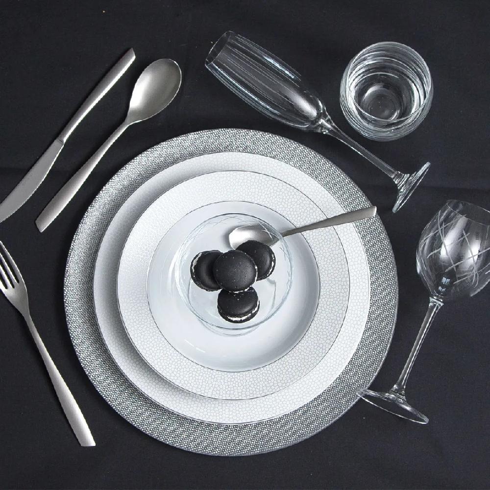 Bruno Evrard Assiette De Présentation Couleur Argent - Vaisselle Et Verrerie Design
