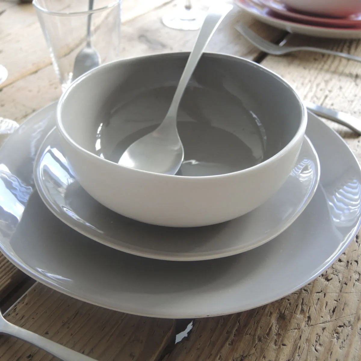 Bruno Evrard Assiette Design à Dessert - Faïence Colorée - 20cm