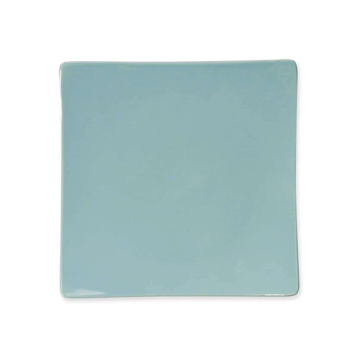 bruno evrard Assiette dessert carrée MATINE bleu 21cm en faïence bruno evrard Assiette dessert carrée MATINE bleu 21cm en faïence