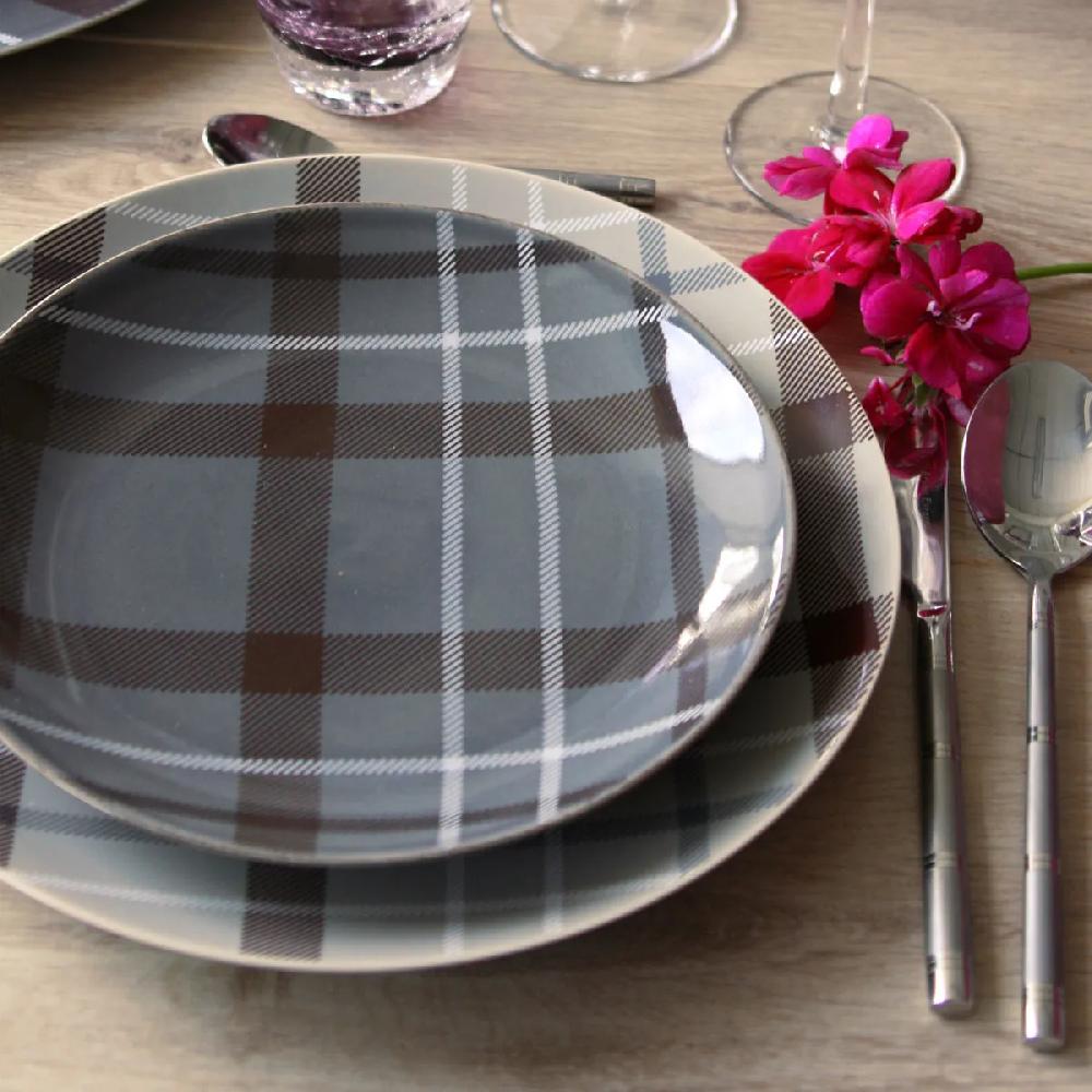 Bruno Evrard Assiette Dessert En Grès Gris 21cm - Vaisselle Cosy