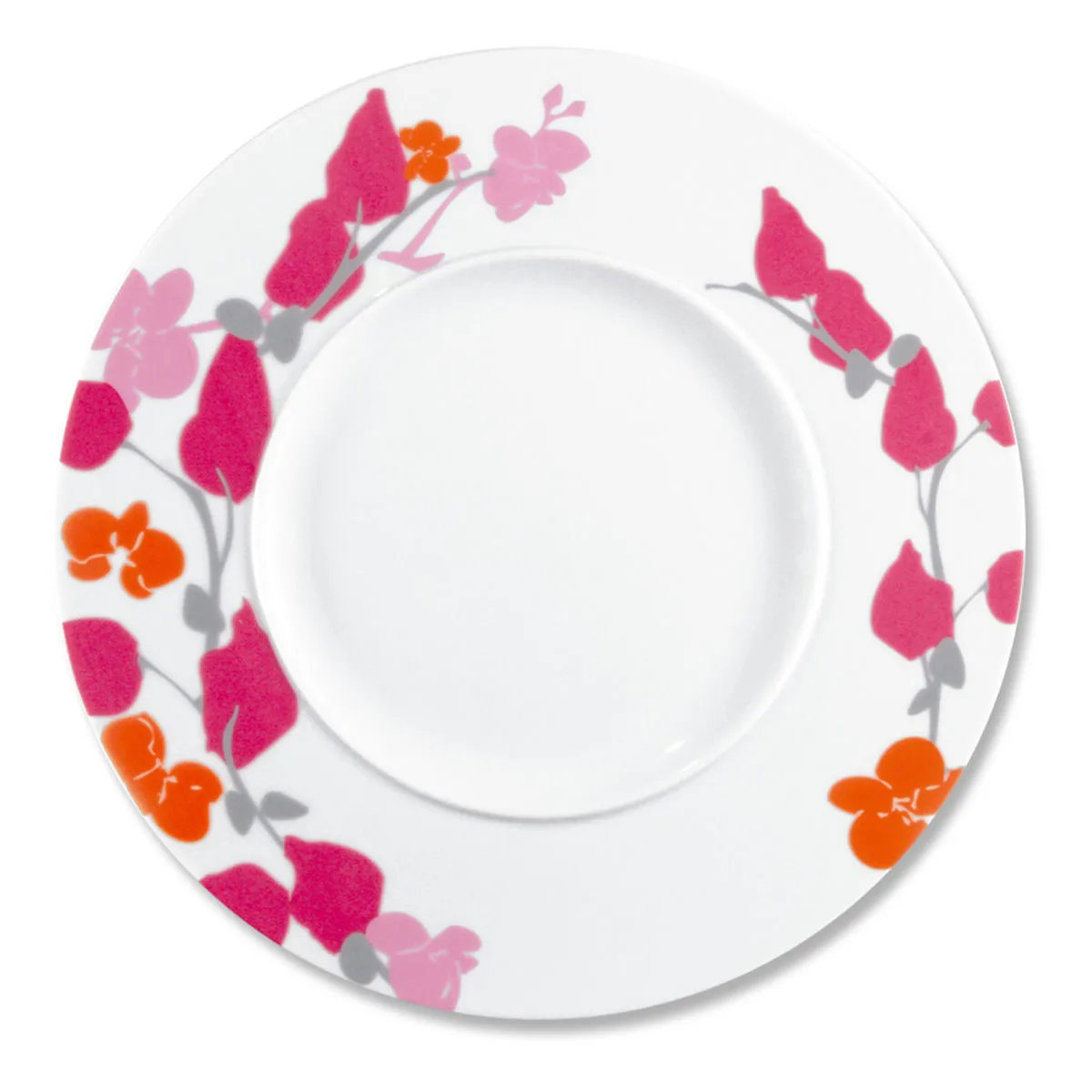 bruno evrard Assiette Gourmet à Fleurs en Porcelanie - Vaisselle Chic et Tendance