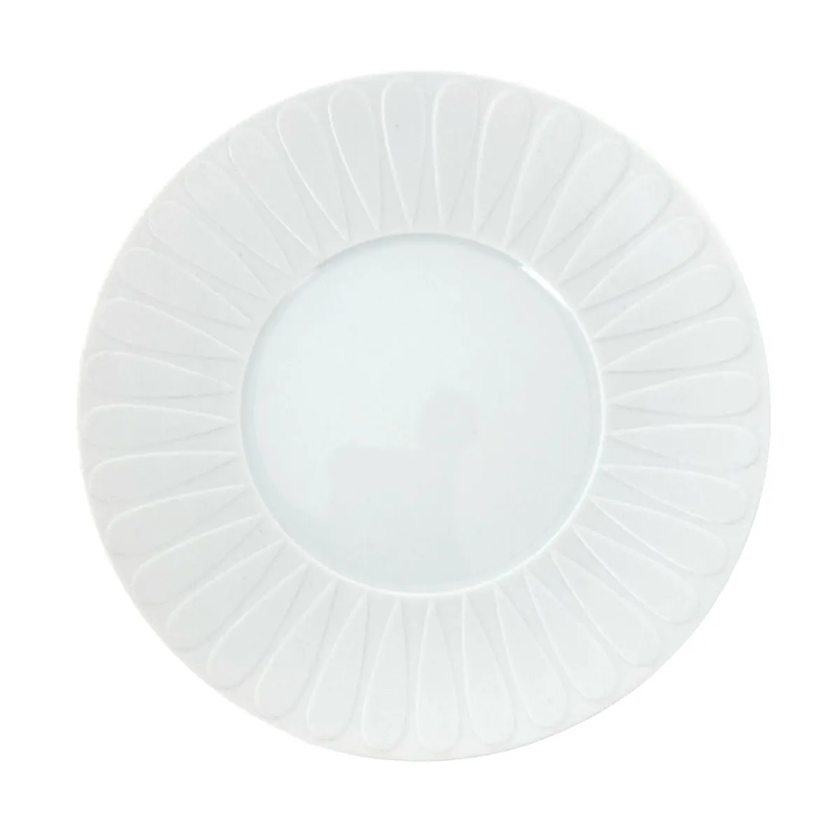 bruno evrard Assiette plate blanche LATICA en porcelaine 27cm