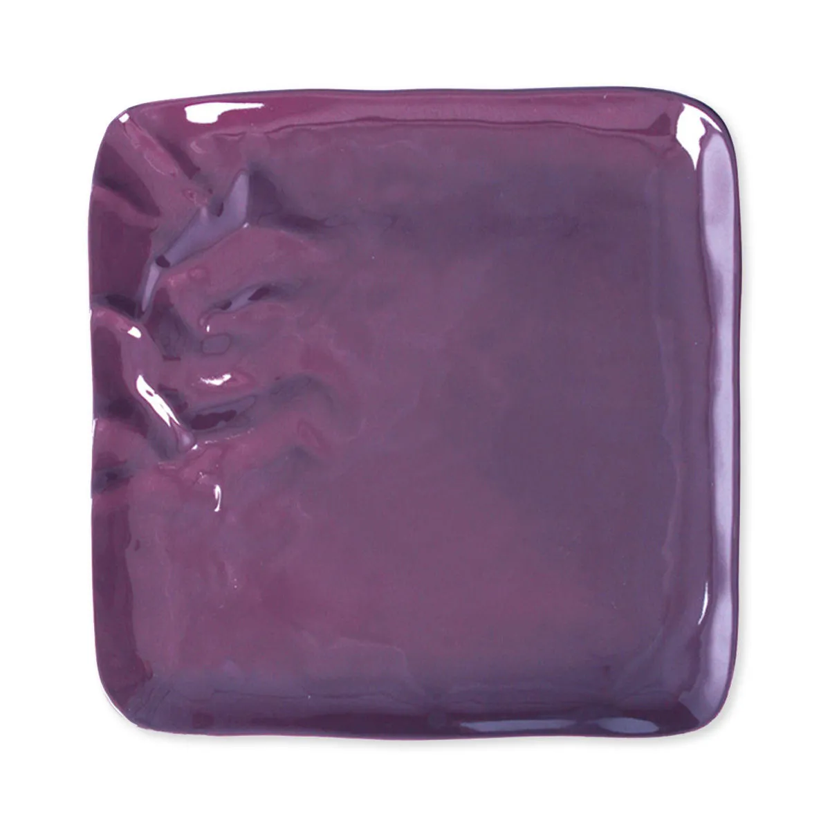 bruno evrard Assiette plate carrée en porcelaine 27cm