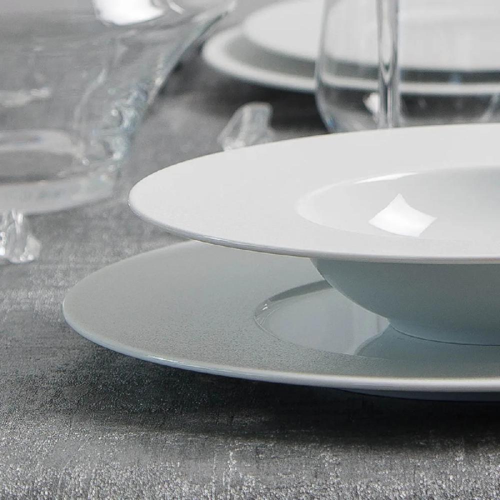 Bruno Evrard Assiette Plate En Porcelaine Blanche - Vaisselle Design
