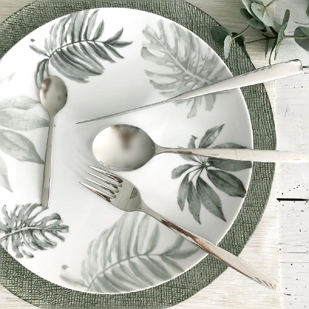 Bruno Evrard Assiette Plate En Porcelaine Décor Exotique - BELEM