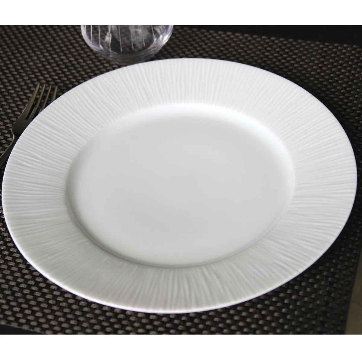 Bruno Evrard Assiette Plate ROUVRAY Porcelaine Française 26 5cm