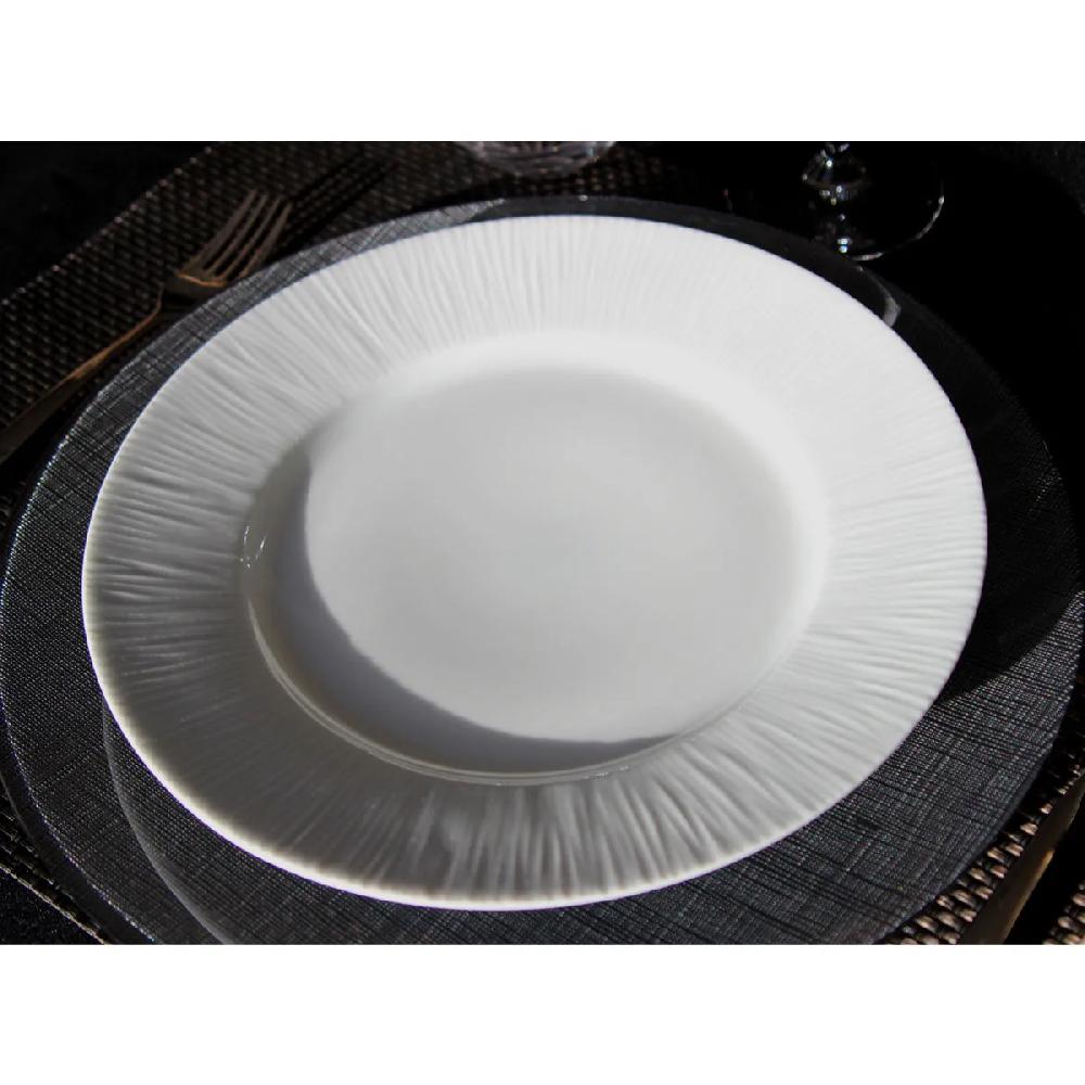 Bruno Evrard Assiette Plate ROUVRAY Porcelaine Française 26 5cm