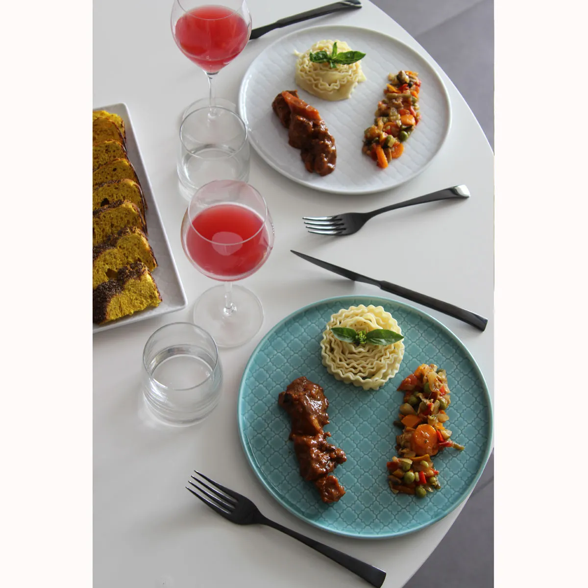 Bruno Evrard Assiette Plate Vert Amande MOUNIA En Porcelaine 26cm