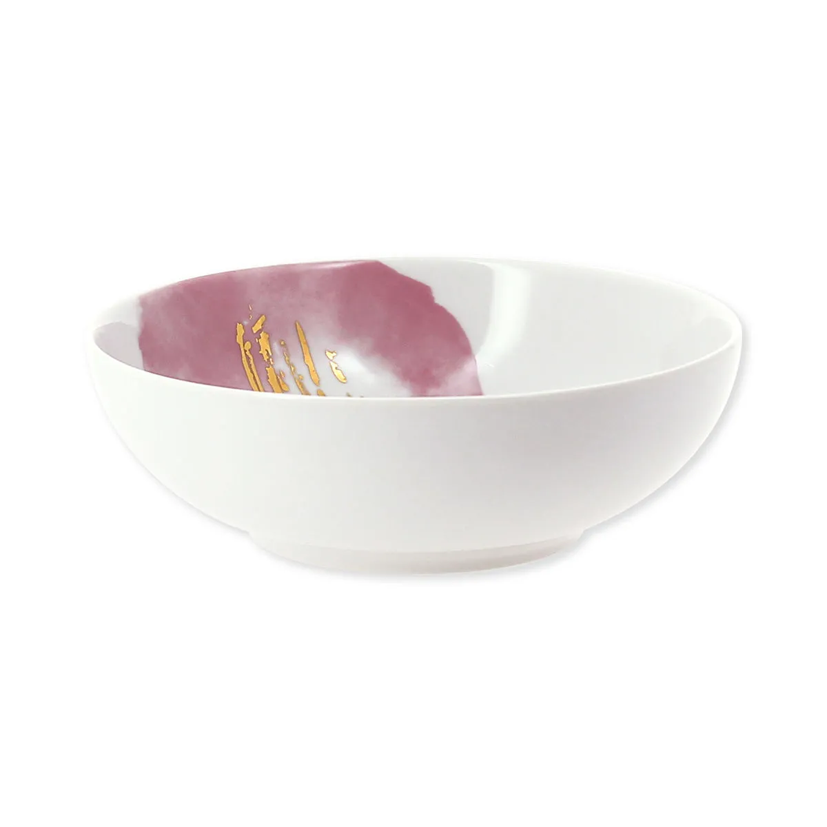 bruno evrard Assiette rose en porcelaine 18cm - Assiettes creuses