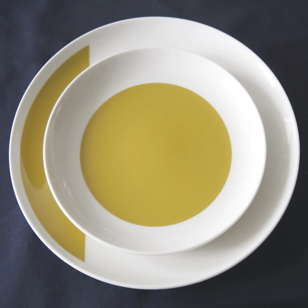 Bruno Evrard Assiettes à Dessert En Porcelaine (jaune Moutarde) - Vaisselle Design