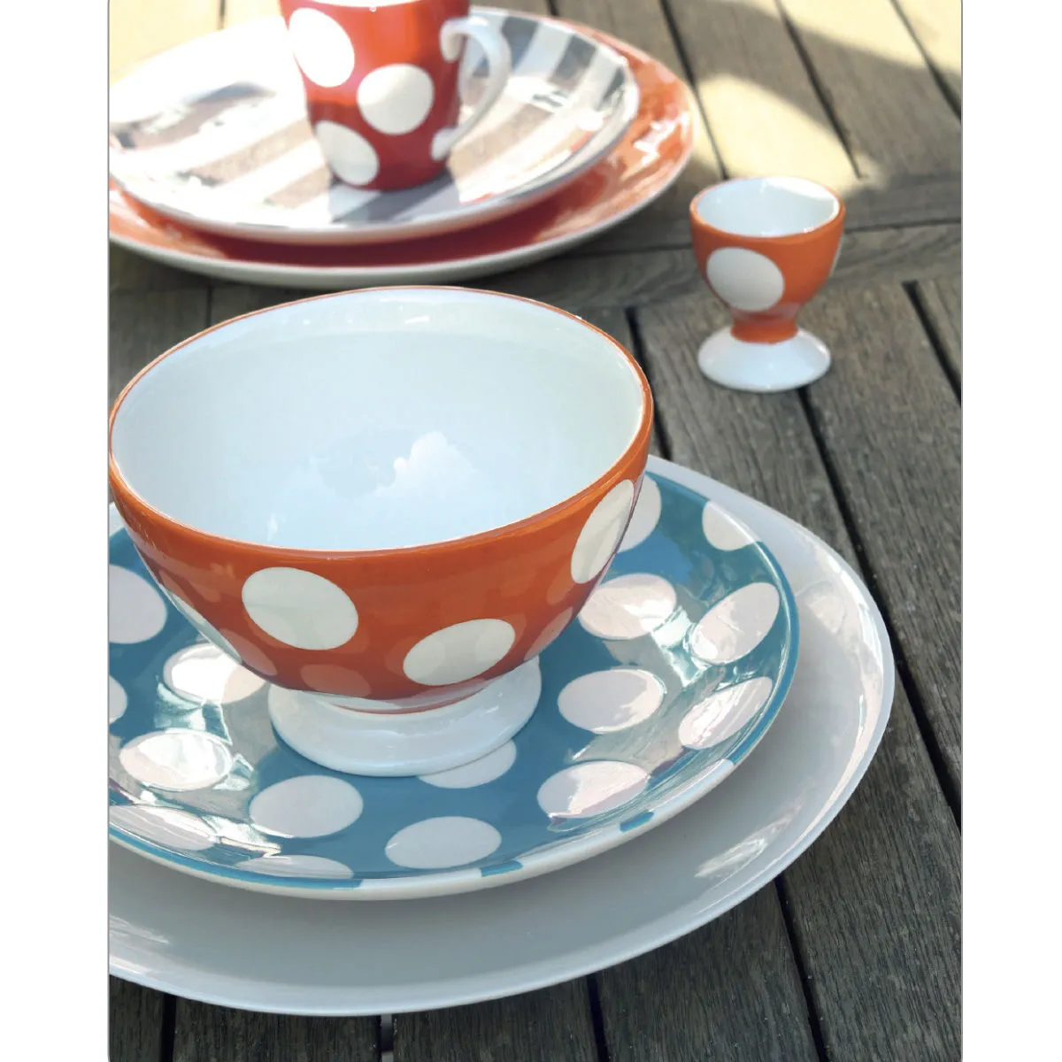 Bruno Evrard Assiettes à Pois En Faïence - Vaisselle Design Et Chic