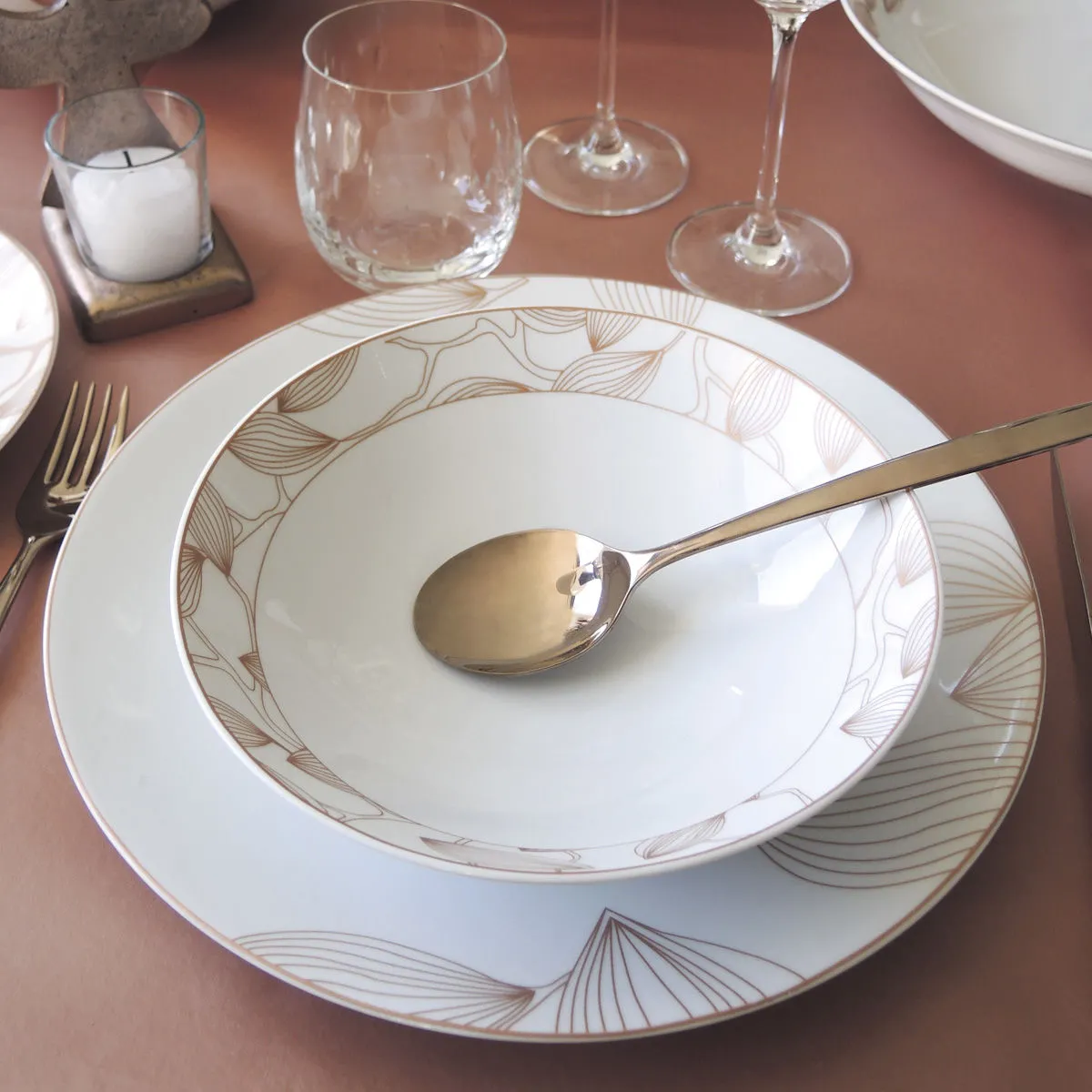 Bruno Evrard Assiettes Creuses En Porcelaine - Collection OLYMPE