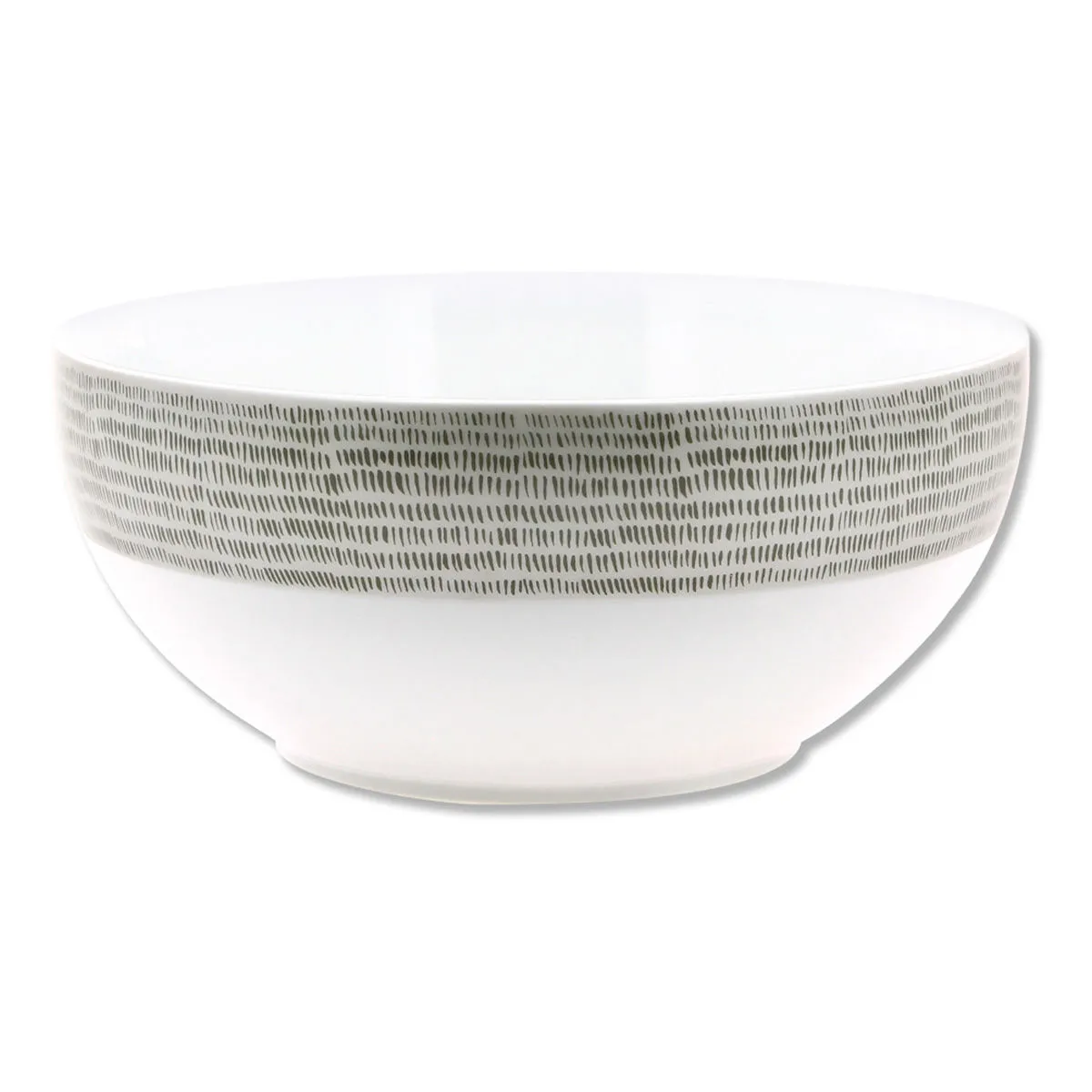 bruno evrard Bol à salade en porcelaine (blanc et gris) - Vaisselle Design et Chic