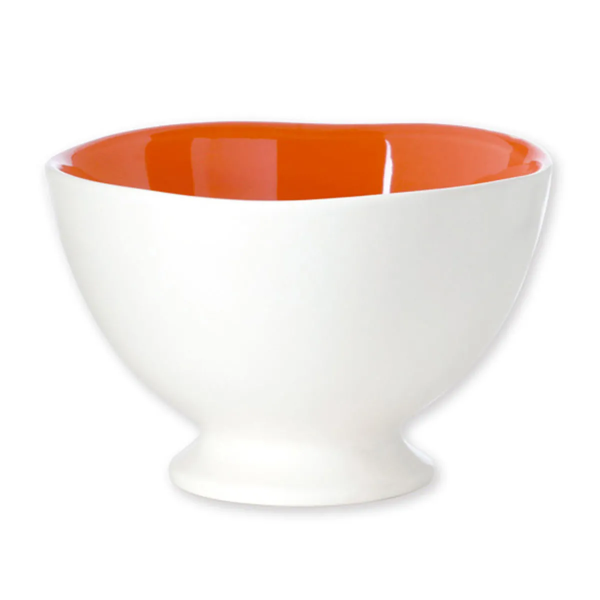 bruno evrard Bol en Faïence Design Orange (intérieur) - 65cl - Grande contenance