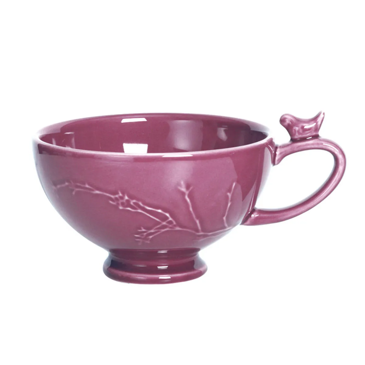 bruno evrard Bol jumbo rose en faïence 50cl - Vaisselle Charme