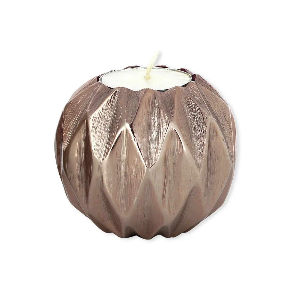 bruno evrard Bougeoir en métal cuivré 6 5cm - Déco scandinave