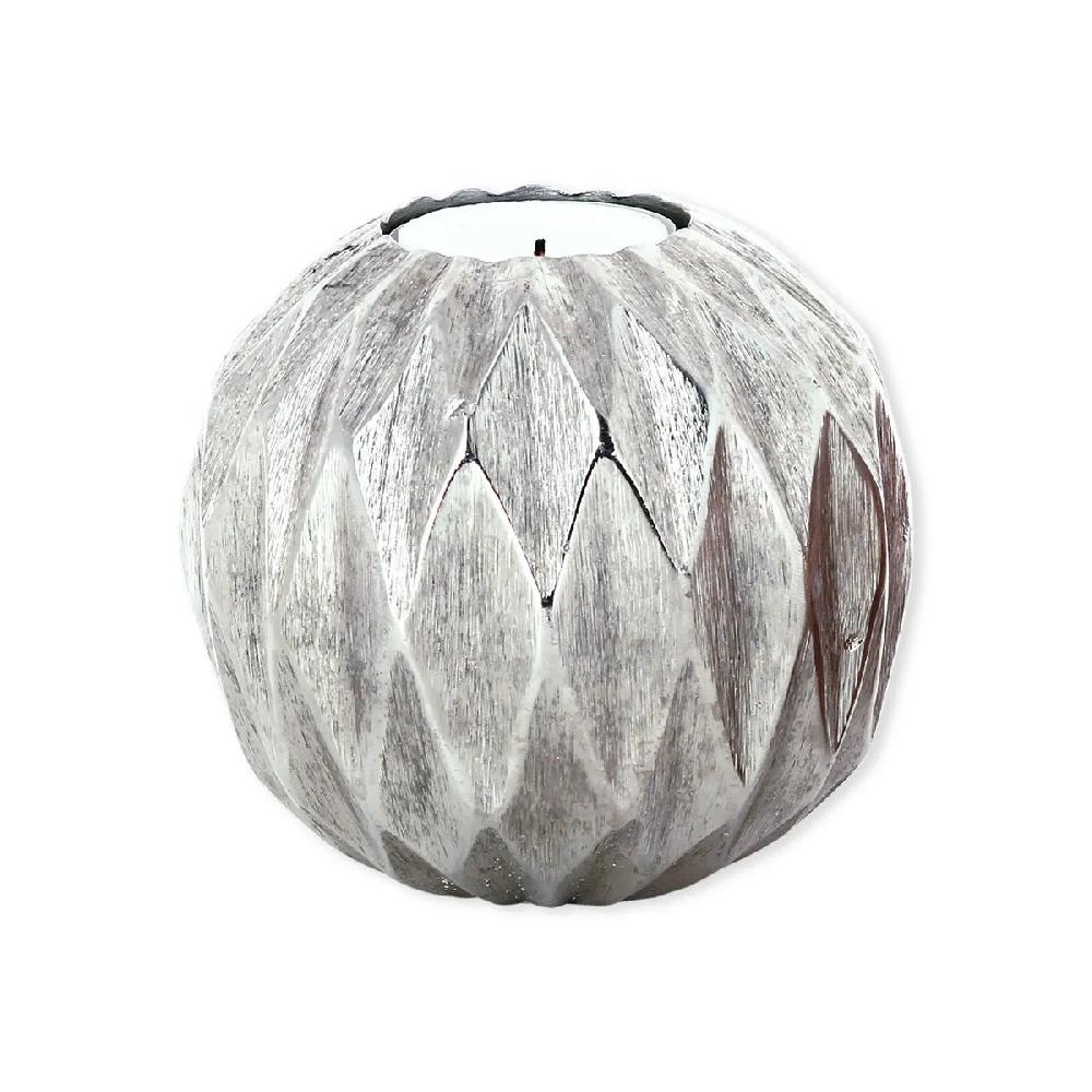 bruno evrard Bougeoir tealight en métal couleur argent 9cm - Déco