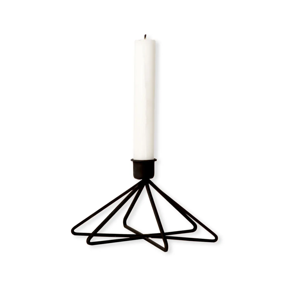 bruno evrard Bougeoir tendance en métal noir forme étoile bruno evrard Bougeoir tendance en métal noir forme étoile