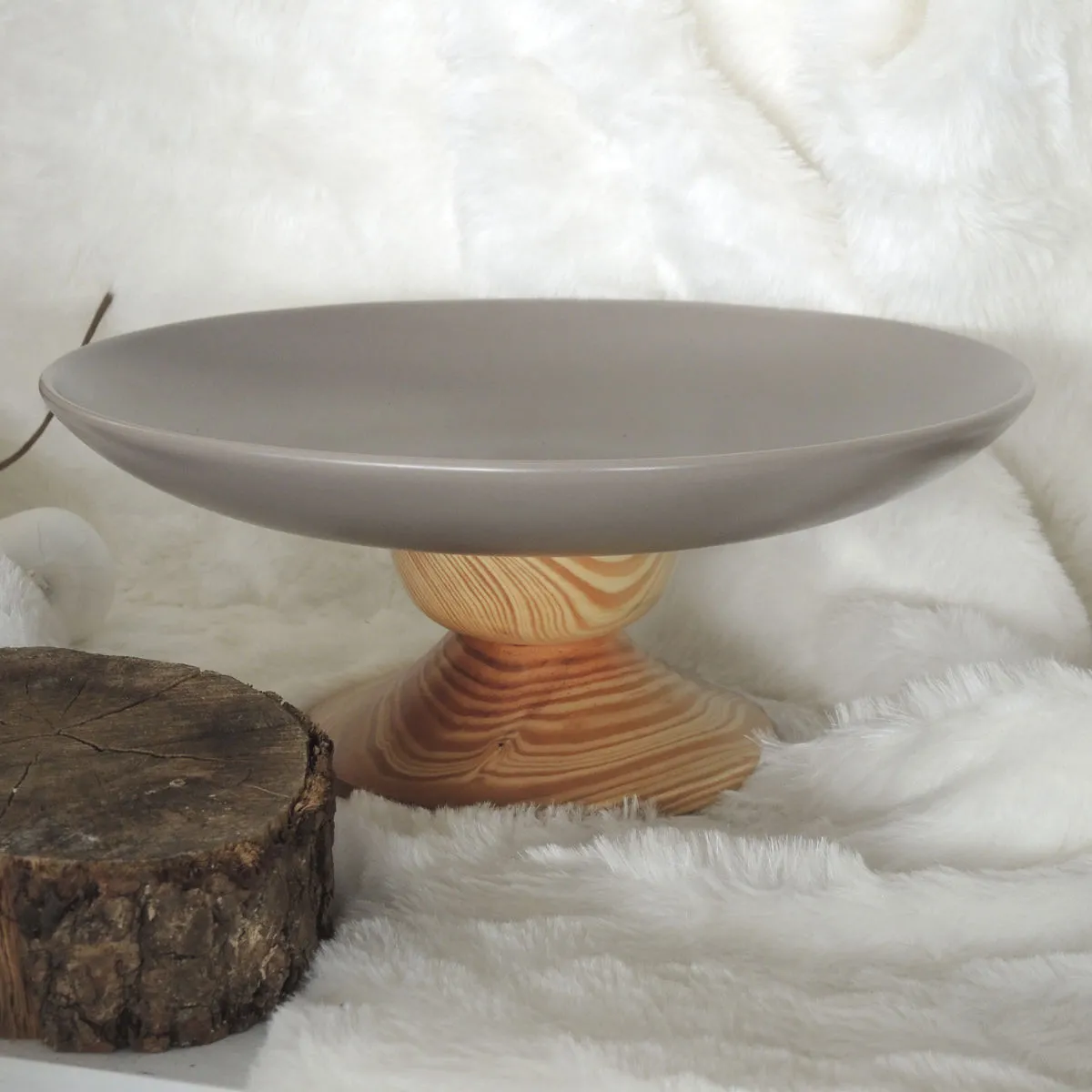 Bruno Evrard Coupe Sur Pied En Céramique 35cm