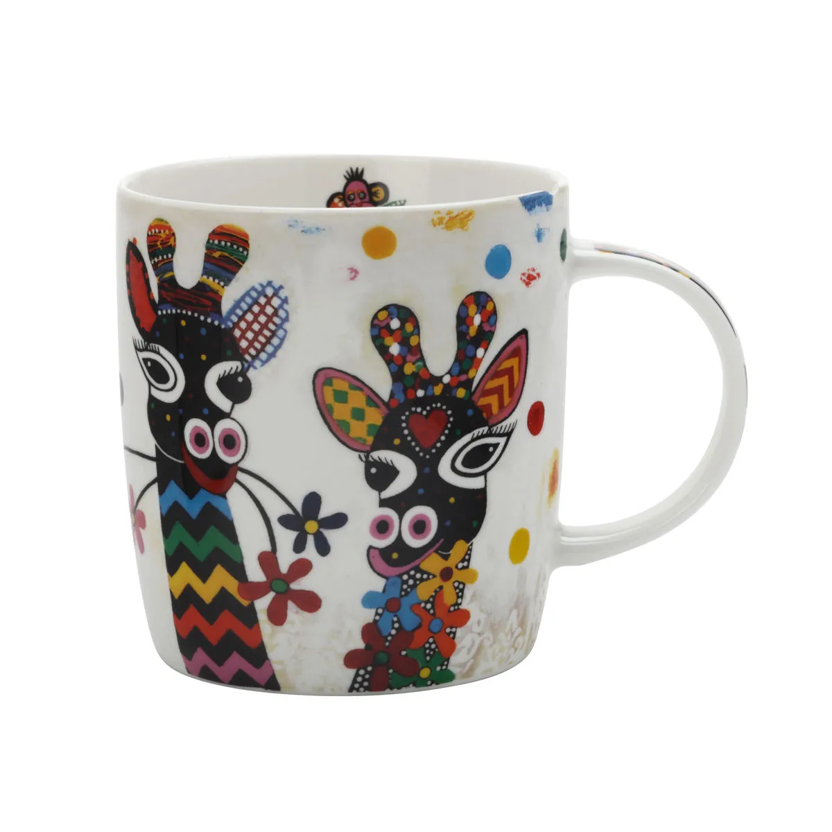 bruno evrard Mug en porcelaine - décor girafe