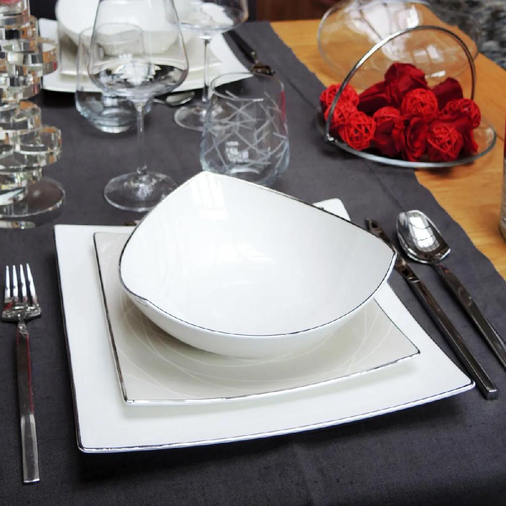 Bruno Evrard ORBIT PLATINE Assiette Creuse