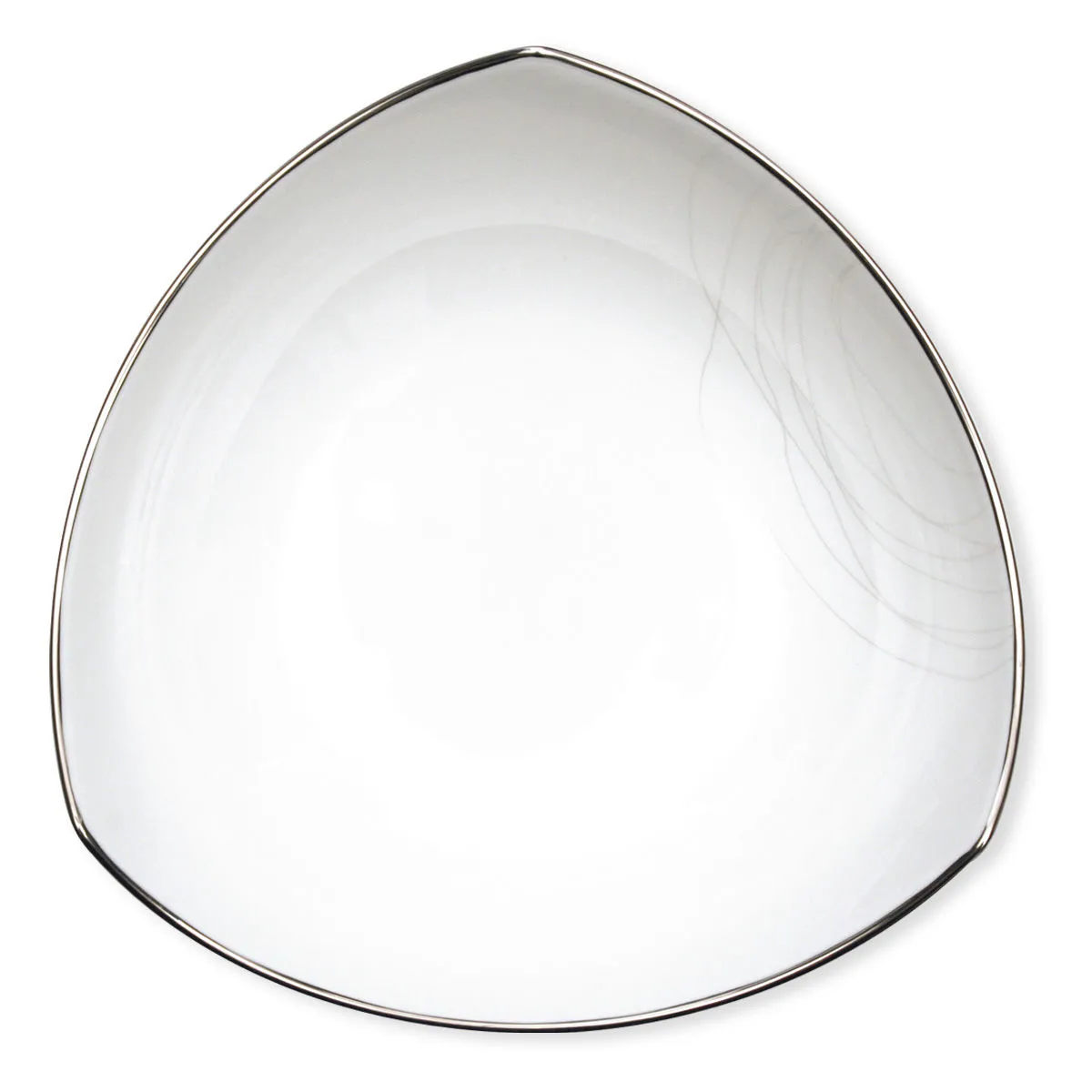 bruno evrard ORBIT PLATINE Assiette creuse
