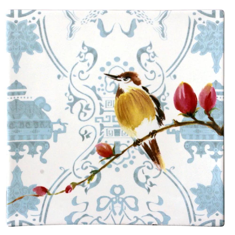 bruno evrard Plar carré en porcelaine 28cm PARADIS